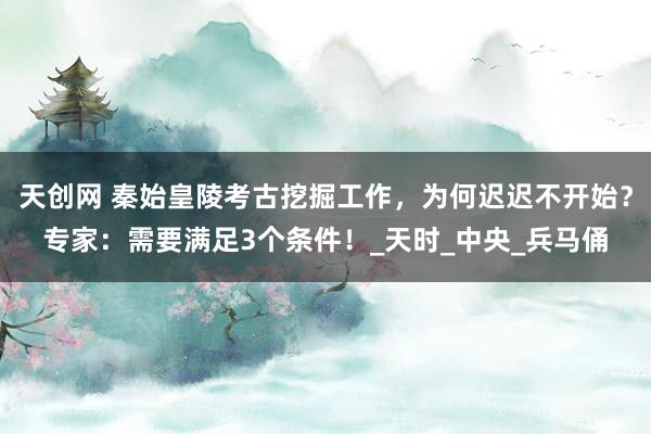 天创网 秦始皇陵考古挖掘工作，为何迟迟不开始？专家：需要满足3个条件！_天时_中央_兵马俑