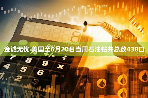 金诚无忧 美国至6月20日当周石油钻井总数438口